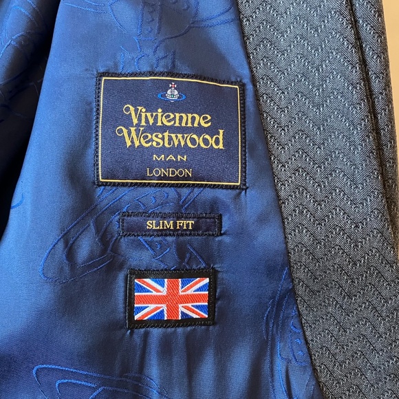 Vivienne Westwood Lightweight Wool Suit w/ Integrated Vest Slim EUR 54 XL - Picture 5 of 11